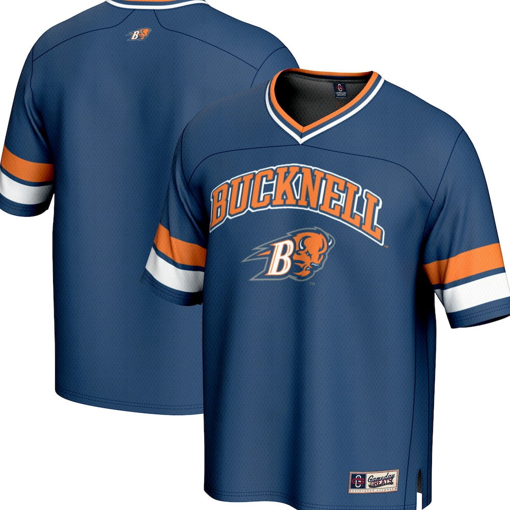 Gameday Greats Blue Bucknell Bison Spirit Football Jersey - retro stitched football jersey for Gameday Greats fans