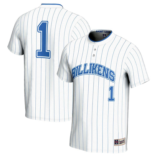 Gameday Greats 1 White Saint Louis Billikens Lightweight Softball Jersey - retro stitched jersey jersey for Gameday Greats fans
