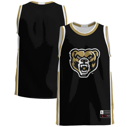 Gameday Greats Black Oakland Golden Grizzlies Lightweight Basketball Jersey - retro stitched basketball jersey for Gameday Greats fans