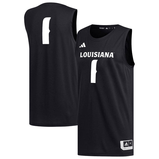 1 Black Louisiana Ragin Cajuns Replica Basketball Jersey - retro stitched basketball jersey for 1 Black fans