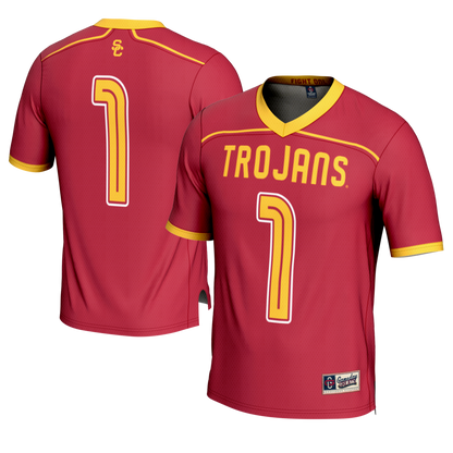 Gameday Greats 1 Cardinal Usc Trojans Lightweight Lacrosse Fashion Jersey - retro stitched jersey jersey for Gameday Greats fans
