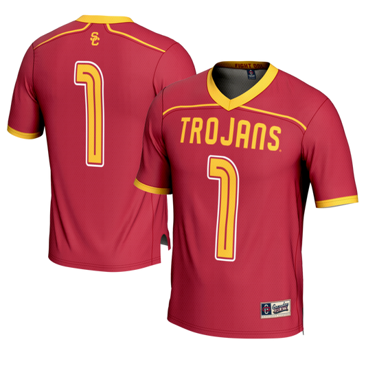 Gameday Greats 1 Cardinal Usc Trojans Lightweight Lacrosse Fashion Jersey - retro stitched jersey jersey for Gameday Greats fans