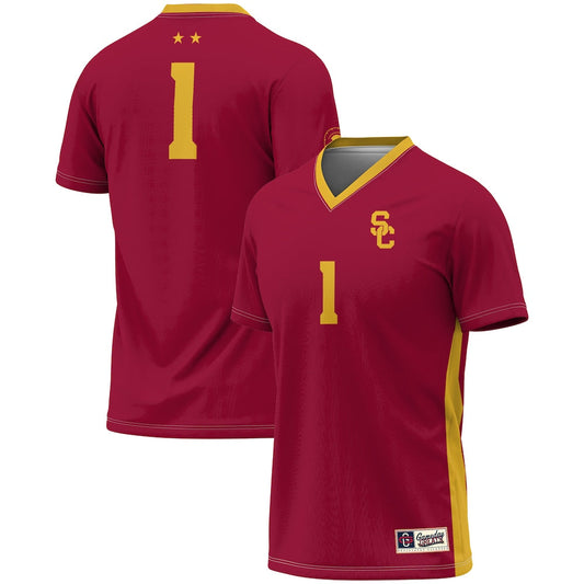 Gameday Greats 1 Cardinal Usc Trojans Lightweight Soccer Fashion Jersey - retro stitched jersey jersey for Gameday Greats fans