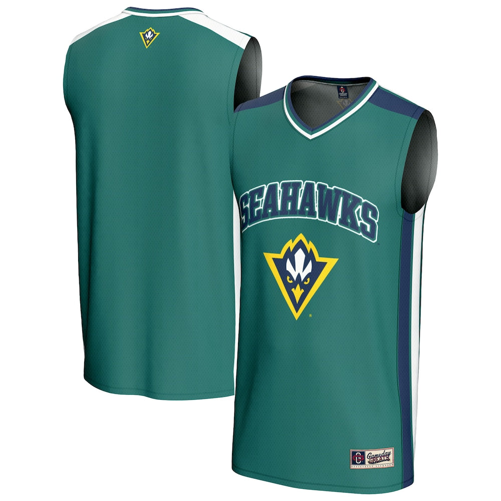 Gameday Greats Teal Unc Wilmington Seahawks Basketball Jersey - retro stitched basketball jersey for Gameday Greats fans