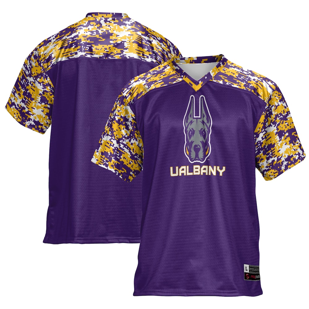 Gameday Greats Purple Ualbany Great Danes Football Jersey - retro stitched football jersey for Gameday Greats fans