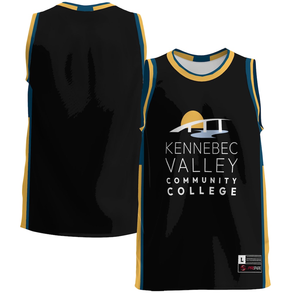 Gameday Greats Black Kennebec Valley Community College Lightweight Basketball Jersey - retro stitched basketball jersey for Gameday Greats fans