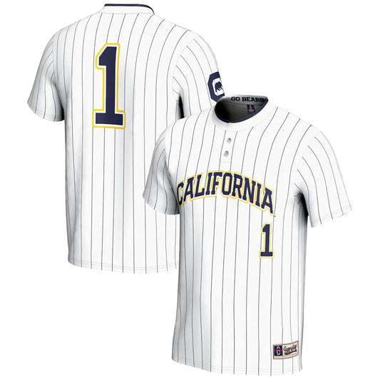 Gameday Greats 1 White Cal Bears Lightweight Softball Jersey - retro stitched jersey jersey for Gameday Greats fans