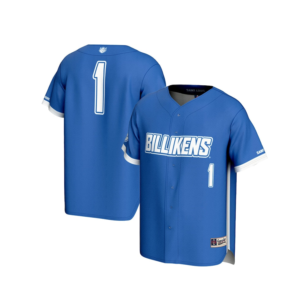 Gameday Greats Blue 1 Saint Louis Billikens Lightweight Baseball Fashion Jersey - retro stitched baseball jersey for Gameday Greats fans