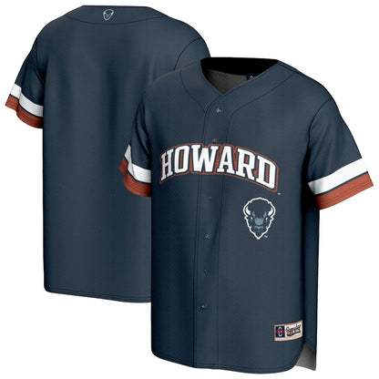 Gameday Greats Navy Howard Bison Spirit Baseball Jersey - retro stitched baseball jersey for Gameday Greats fans