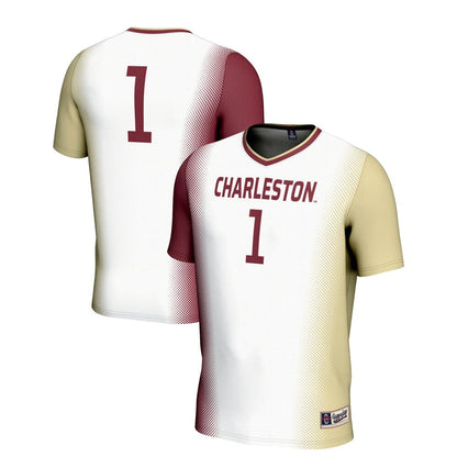 Gameday Greats 1 White Charleston Cougars Lightweight Soccer Jersey - retro stitched jersey jersey for Gameday Greats fans