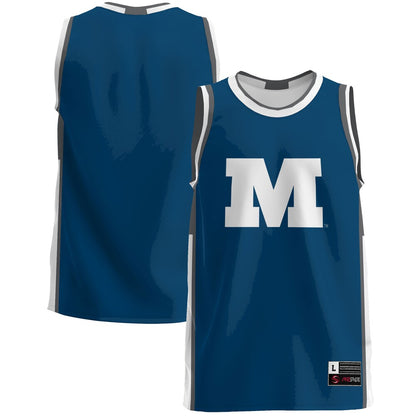 Gameday Greats Blue Millikin Big Blue Lightweight Basketball Jersey - retro stitched basketball jersey for Gameday Greats fans