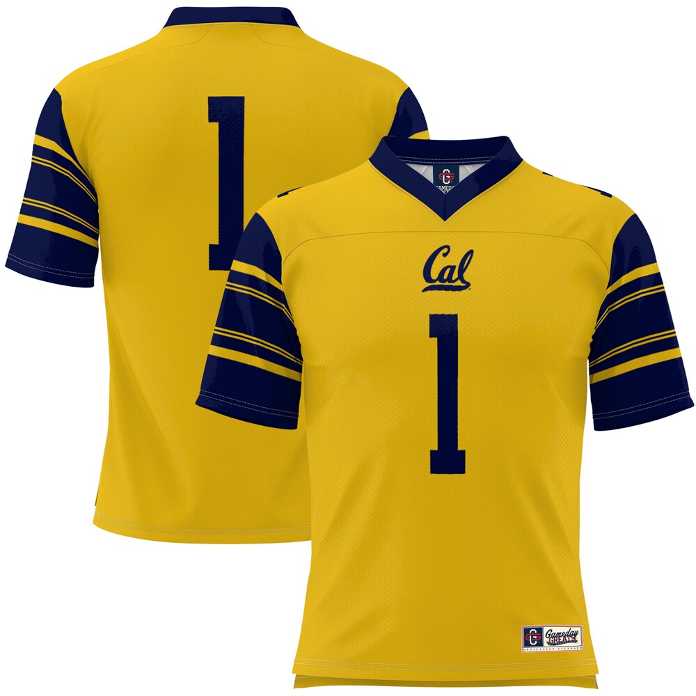 Gameday Greats 1 Gold Cal Bears Football Jersey - retro stitched football jersey for Gameday Greats fans