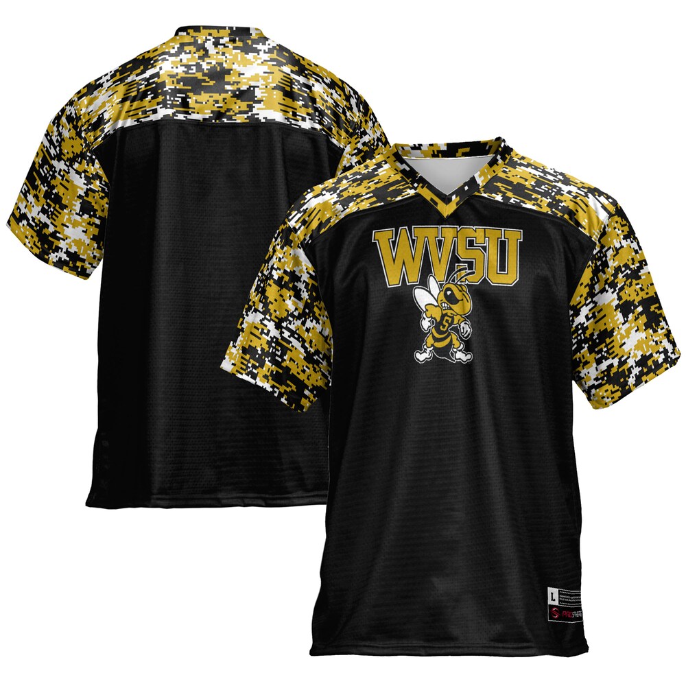 Gameday Greats Black West Virginia State Yellow Jackets Football Jersey - retro stitched football jersey for Gameday Greats fans