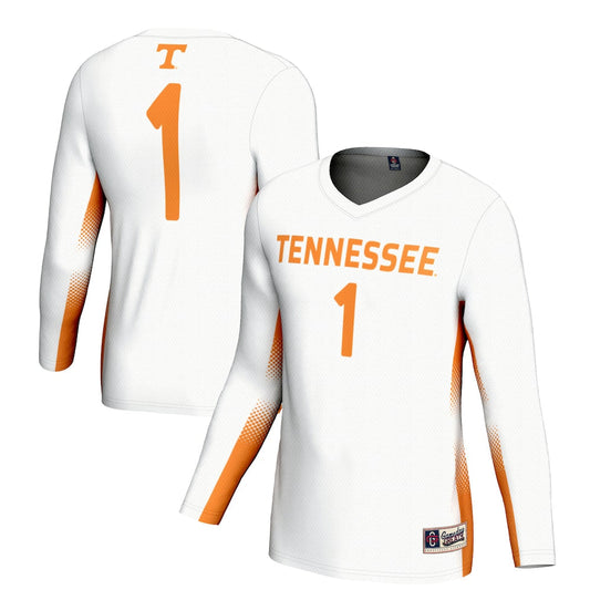Gameday Greats 1 White Tennessee Volunteers Lightweight Volleyball Jersey - retro stitched jersey jersey for Gameday Greats fans