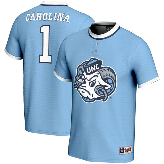 Gameday Greats Carolina Blue 1 North Carolina Tar Heels Lightweight Softball Jersey - retro stitched jersey jersey for Gameday Greats fans