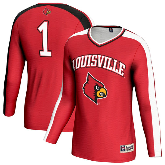 Gameday Greats Red Louisville Cardinals 1 Lightweight Volleyball Fashion Jersey - retro stitched jersey jersey for Gameday Greats fans