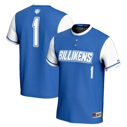 Gameday Greats 1 Blue Saint Louis Billikens Lightweight Softball Jersey - retro stitched jersey jersey for Gameday Greats fans