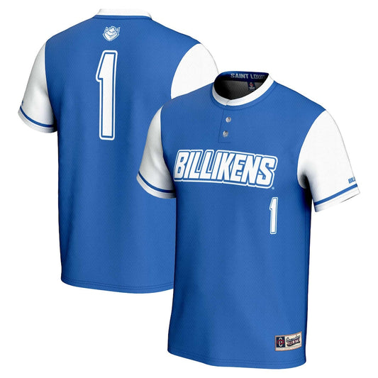 Gameday Greats 1 Blue Saint Louis Billikens Lightweight Softball Jersey - retro stitched jersey jersey for Gameday Greats fans