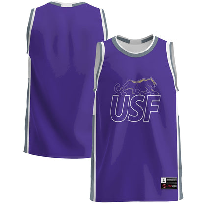 Gameday Greats Purple University Of Sioux Falls Cougars Lightweight Basketball Jersey - retro stitched basketball jersey for Gameday Greats fans