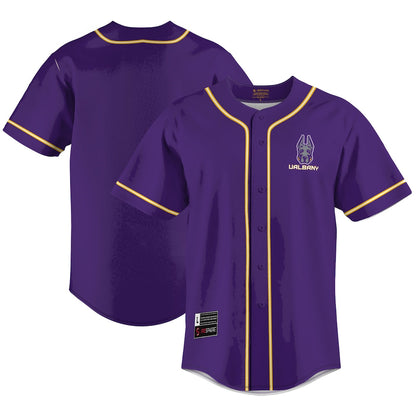 Gameday Greats Purple Ualbany Great Danes Lightweight Baseball Jersey - retro stitched baseball jersey for Gameday Greats fans