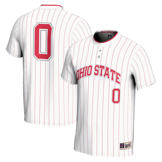 Gameday Greats 0 White Ohio State Buckeyes Lightweight Softball Jersey - retro stitched jersey jersey for Gameday Greats fans