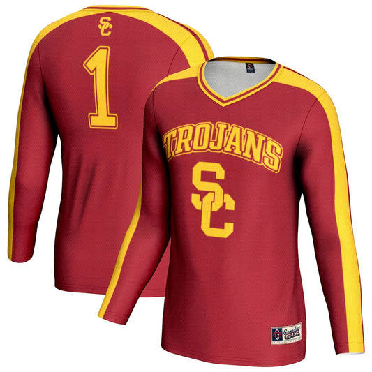 Gameday Greats Cardinal Usc Trojans 1 Lightweight Volleyball Fashion Jersey - retro stitched jersey jersey for Gameday Greats fans