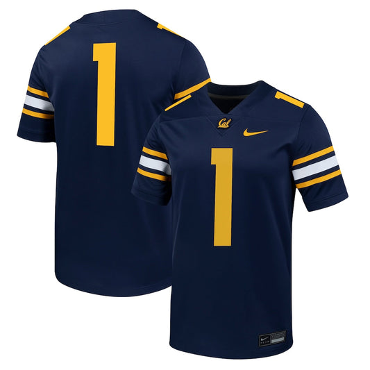 1 Navy Cal Bears Untouchable Football Jersey - retro stitched football jersey for 1 Navy fans