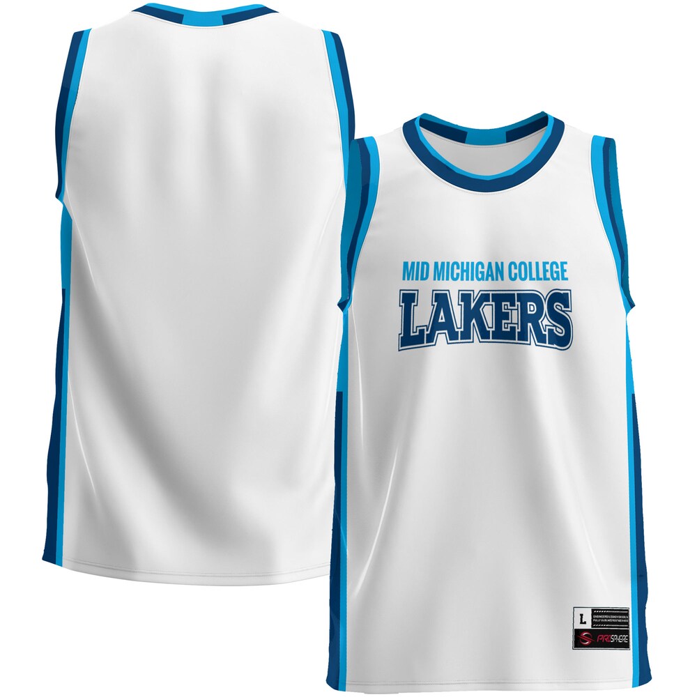 Gameday Greats White Mid Michigan College Lightweight Basketball Jersey - retro stitched basketball jersey for Gameday Greats fans