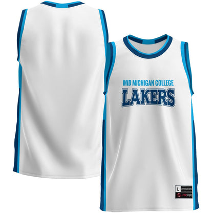 Gameday Greats White Mid Michigan College Lightweight Basketball Jersey - retro stitched basketball jersey for Gameday Greats fans