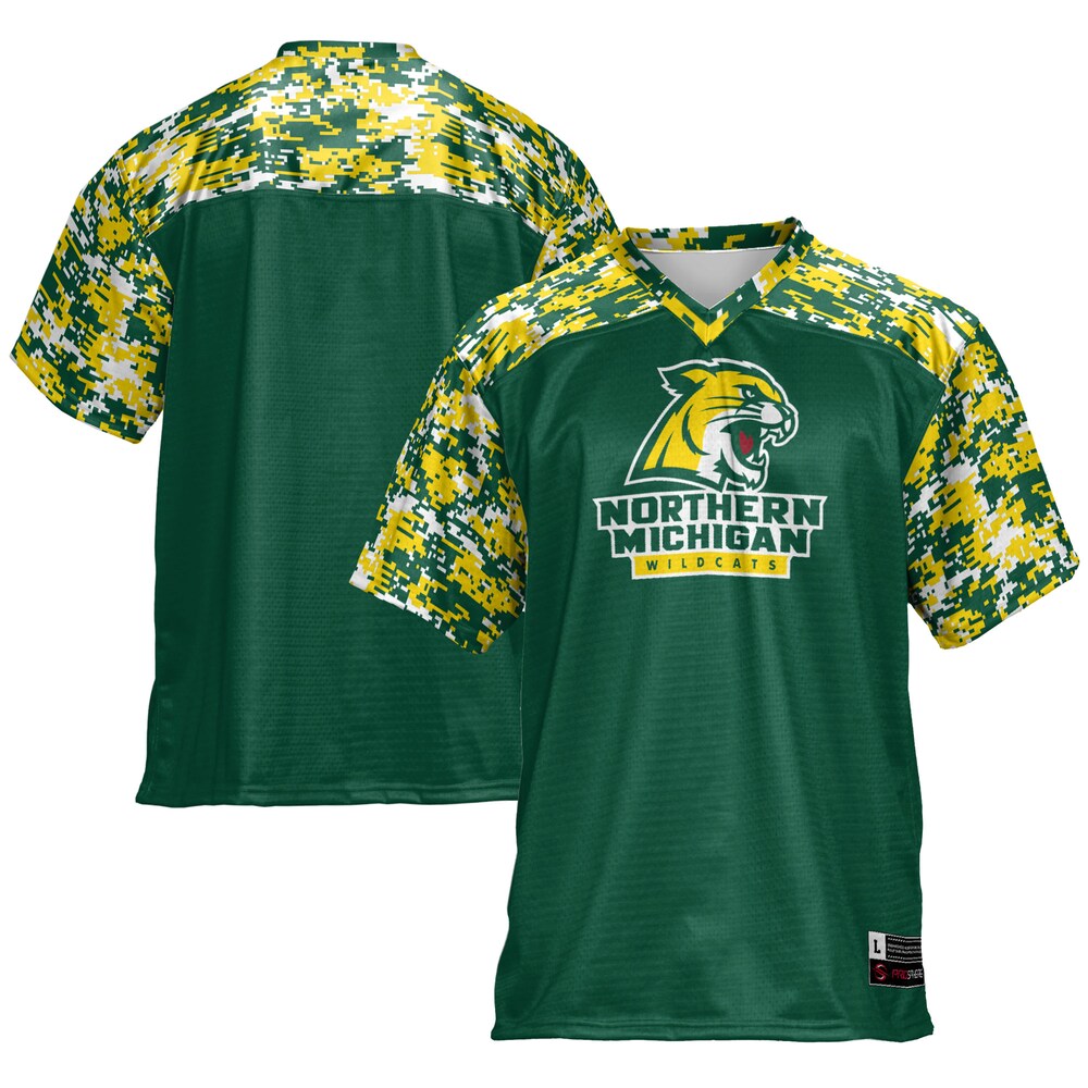 Gameday Greats Green Northern Michigan Wildcats Football Jersey - retro stitched football jersey for Gameday Greats fans