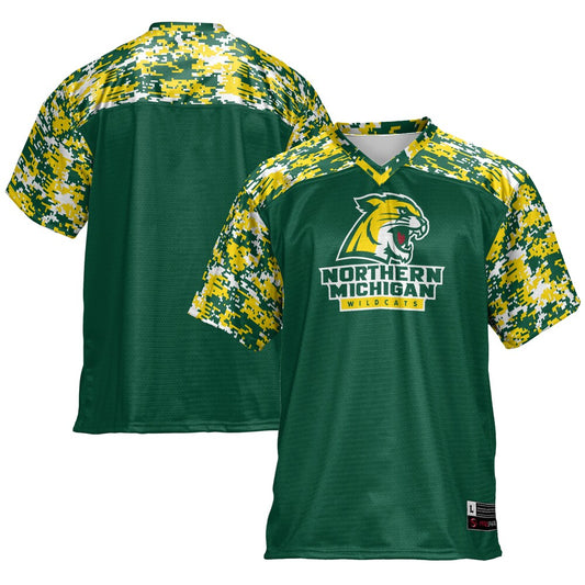 Gameday Greats Green Northern Michigan Wildcats Football Jersey - retro stitched football jersey for Gameday Greats fans