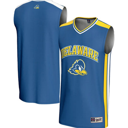 Gameday Greats Royal Delaware Fightin Blue Hens Spirit Basketball Jersey - retro stitched basketball jersey for Gameday Greats fans