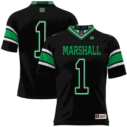 Gameday Greats 1 Black Marshall Thundering Herd Football Jersey - retro stitched football jersey for Gameday Greats fans