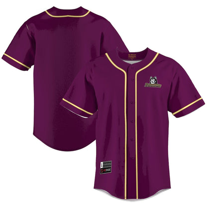 Gameday Greats Maroon Bloomsburg Huskies Lightweight Baseball Jersey - retro stitched baseball jersey for Gameday Greats fans