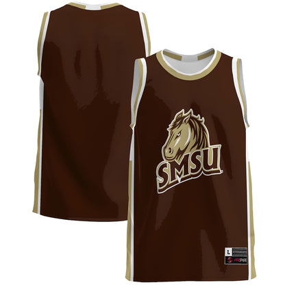 Gameday Greats Blue Southwest Minnesota State Mustangs Lightweight Basketball Jersey - retro stitched basketball jersey for Gameday Greats fans