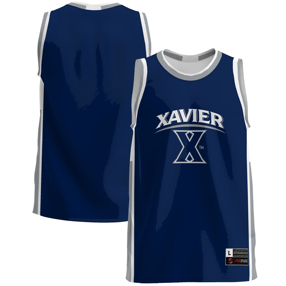Gameday Greats Navy Xavier Musketeers Lightweight Basketball Jersey - retro stitched basketball jersey for Gameday Greats fans