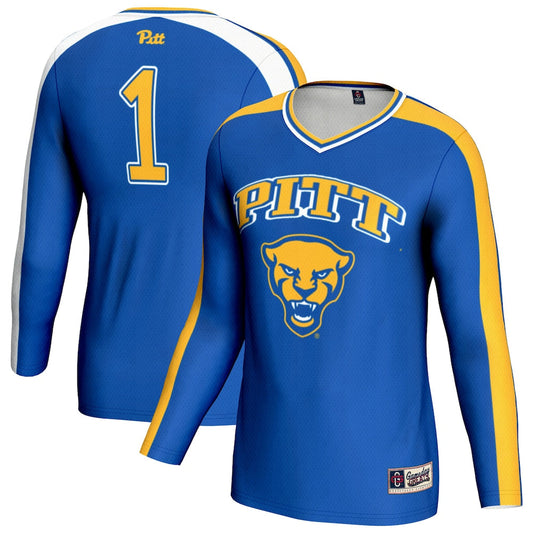 Gameday Greats Royal Pitt Panthers 1 Lightweight Volleyball Fashion Jersey - retro stitched jersey jersey for Gameday Greats fans