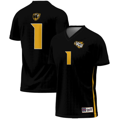 Gameday Greats 1 Black Vcu Rams Soccer Lightweight Fashion Jersey - retro stitched jersey jersey for Gameday Greats fans