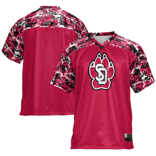 Gameday Greats Red South Dakota Coyotes Football Jersey - retro stitched football jersey for Gameday Greats fans