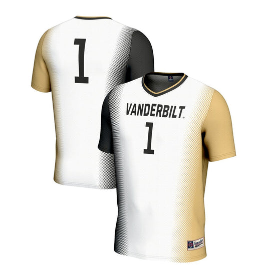 Gameday Greats 1 White Vanderbilt Commodores Lightweight Soccer Jersey - retro stitched jersey jersey for Gameday Greats fans