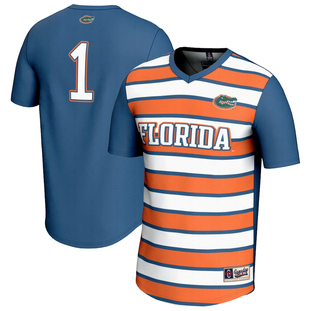 Gameday Greats 1 Royal Florida Gators Lightweight Soccer Fashion Jersey - retro stitched jersey jersey for Gameday Greats fans