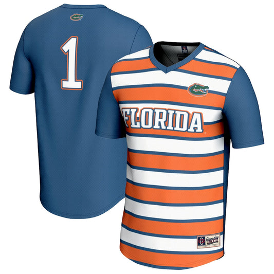Gameday Greats 1 Royal Florida Gators Lightweight Soccer Fashion Jersey - retro stitched jersey jersey for Gameday Greats fans