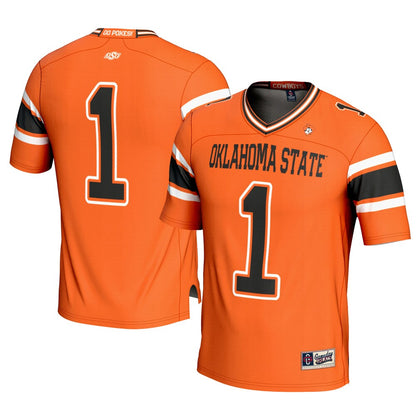 Gameday Greats 1 Orange Oklahoma State Cowboys Football Jersey - retro stitched football jersey for Gameday Greats fans