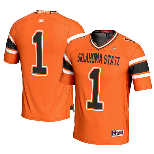 Gameday Greats 1 Orange Oklahoma State Cowboys Football Jersey - retro stitched football jersey for Gameday Greats fans