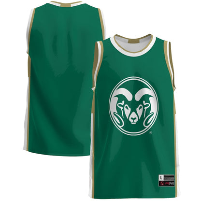 Gameday Greats Green Colorado State Rams Lightweight Basketball Jersey - retro stitched basketball jersey for Gameday Greats fans