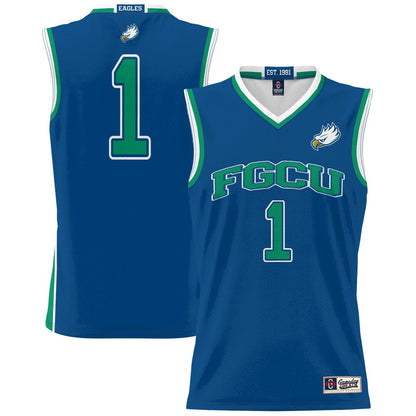 Gameday Greats Blue 1 Florida Gulf Coast Eagles Lightweight Basketball Jersey - retro stitched basketball jersey for Gameday Greats fans