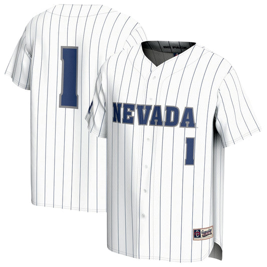 Gameday Greats White Nevada Wolf Pack Lightweight Baseball Jersey - retro stitched baseball jersey for Gameday Greats fans