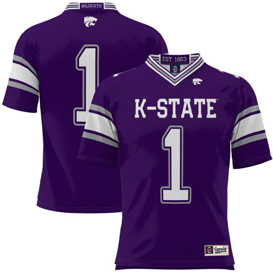 Gameday Greats 1 Purple Kansas State Wildcats Football Jersey - retro stitched football jersey for Gameday Greats fans