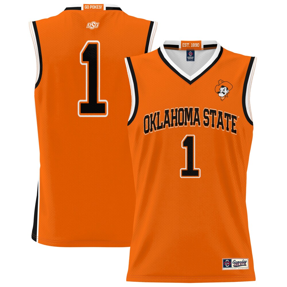 Gameday Greats 1 Orange Oklahoma State Cowboys Lightweight Basketball Jersey - retro stitched basketball jersey for Gameday Greats fans