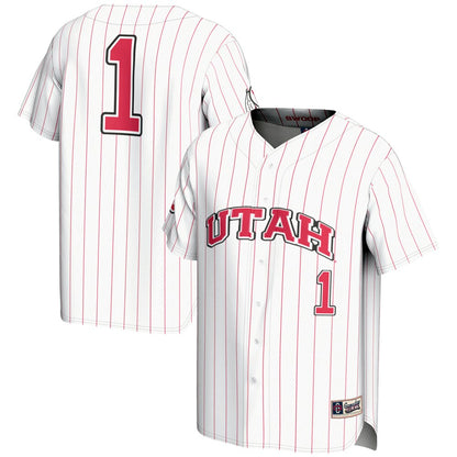 Gameday Greats 1 White Utah Utes Lightweight Baseball Fashion Jersey - retro stitched baseball jersey for Gameday Greats fans